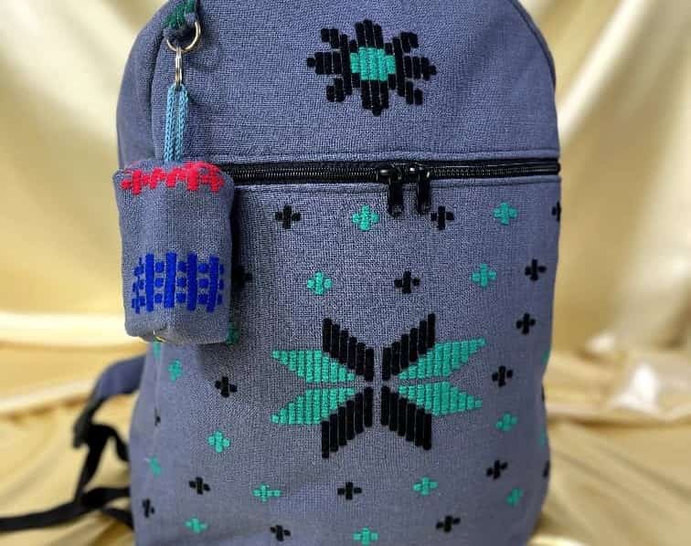 خرید کوله پشتی با پارچه دست بافت + فروش عمده